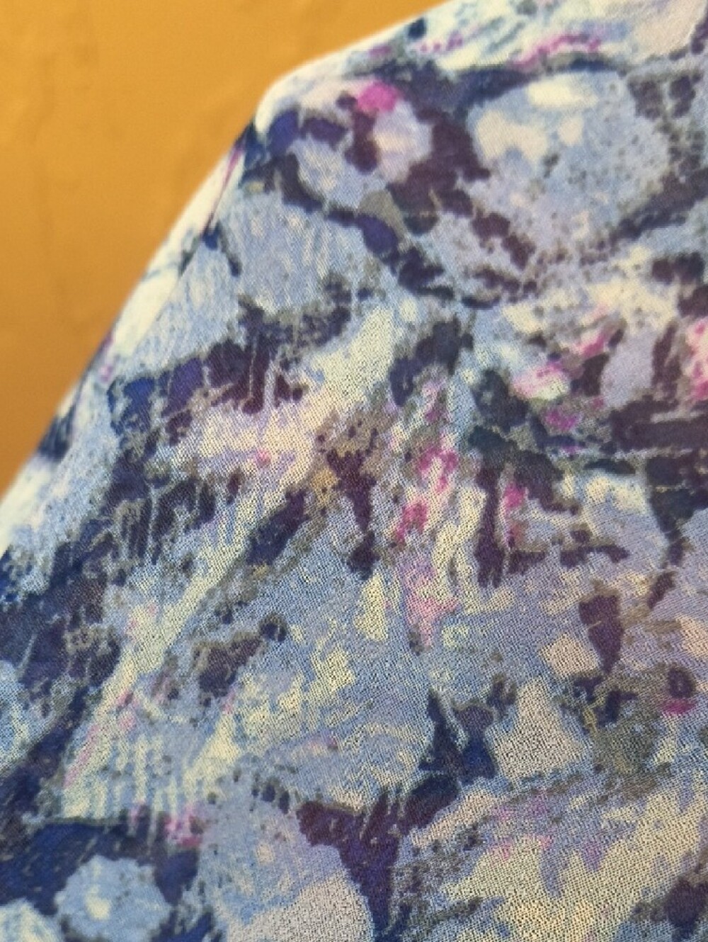 Cathy Daniels Women's Blue Printed Peasant Boho Blouse Size Large - Picture 4 of 7